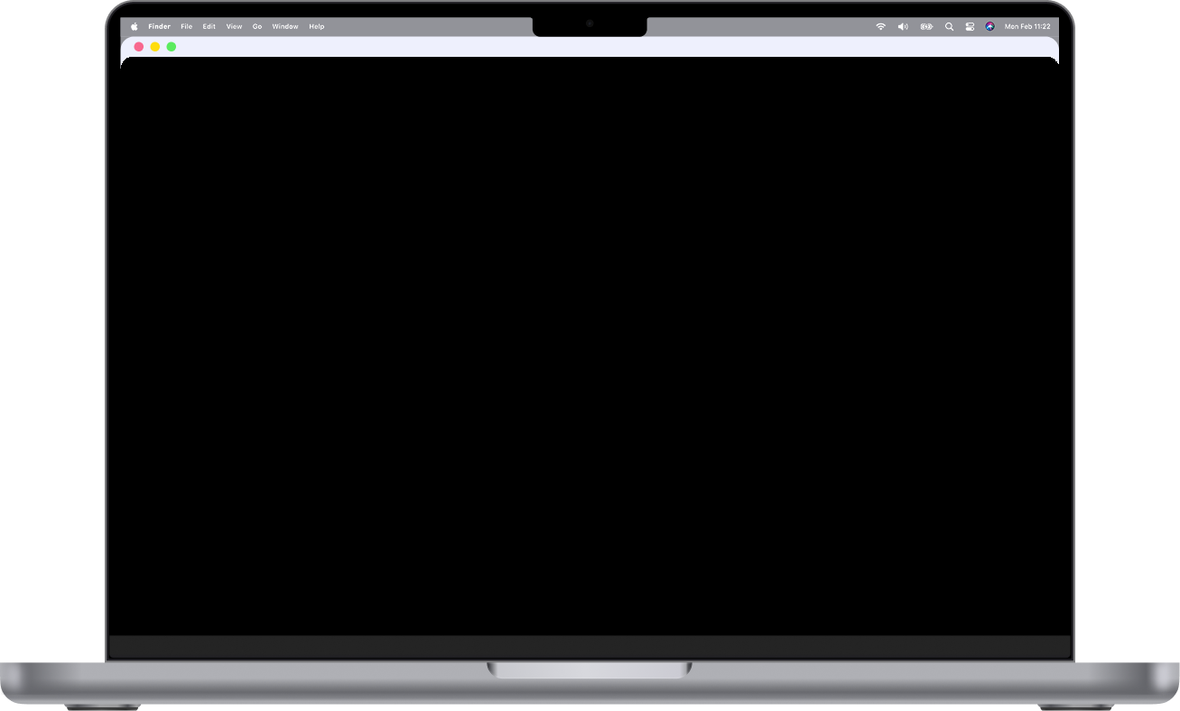 Mockup laptop